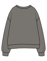 The Mens Crewneck - Washed Gray - The Stu - Center Chest - EMB - Tone on Tone