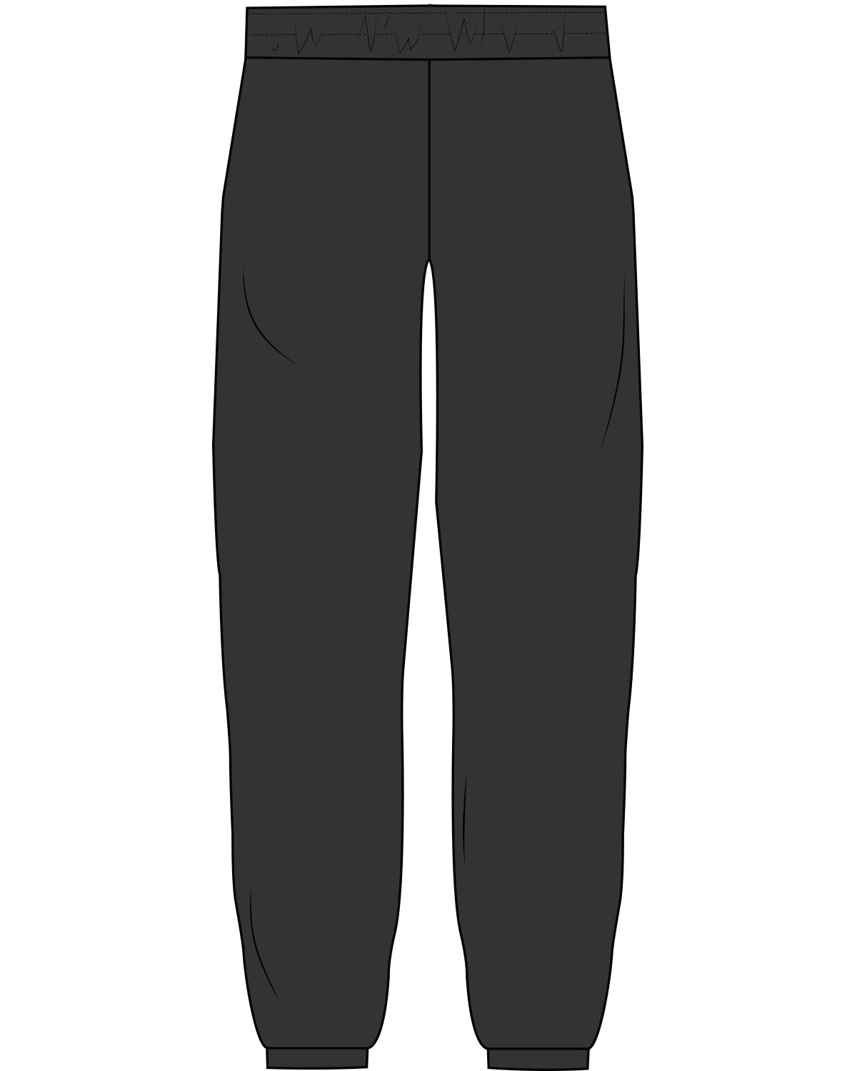 The Womens Classic Sweatpants - Washed Black - Slo x Form - Left Leg Squared - Embroidered - Bone