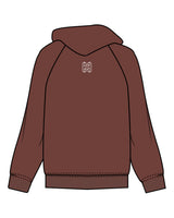The Mens Hoodie - Chestnut - Heat Bootcamp - Center Chest & Upper Back - Printed - White