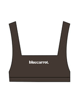 The Box Cut Bra - Cafe - BlueCarrot - Center Chest - Printed - White