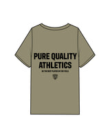 The Mens Heavyweight Tee - Eucalyptus - PURE QUALITY -  Left Chest & Back Center Stacked - Black