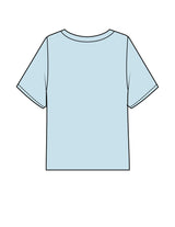 The Midweight Crop Tee - Light Blue - Barnes. The Label - Center Chest - Printed - Full Color