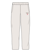 The Straight Leg Sweatpant - Bone - Platinum Pilates - Left Leg Stacked - Printed - Full Color