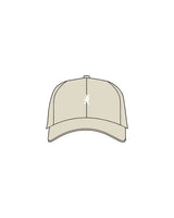 The Dad Hat - Sand - White House - Center Crown & Back Center - Embroidered - White
