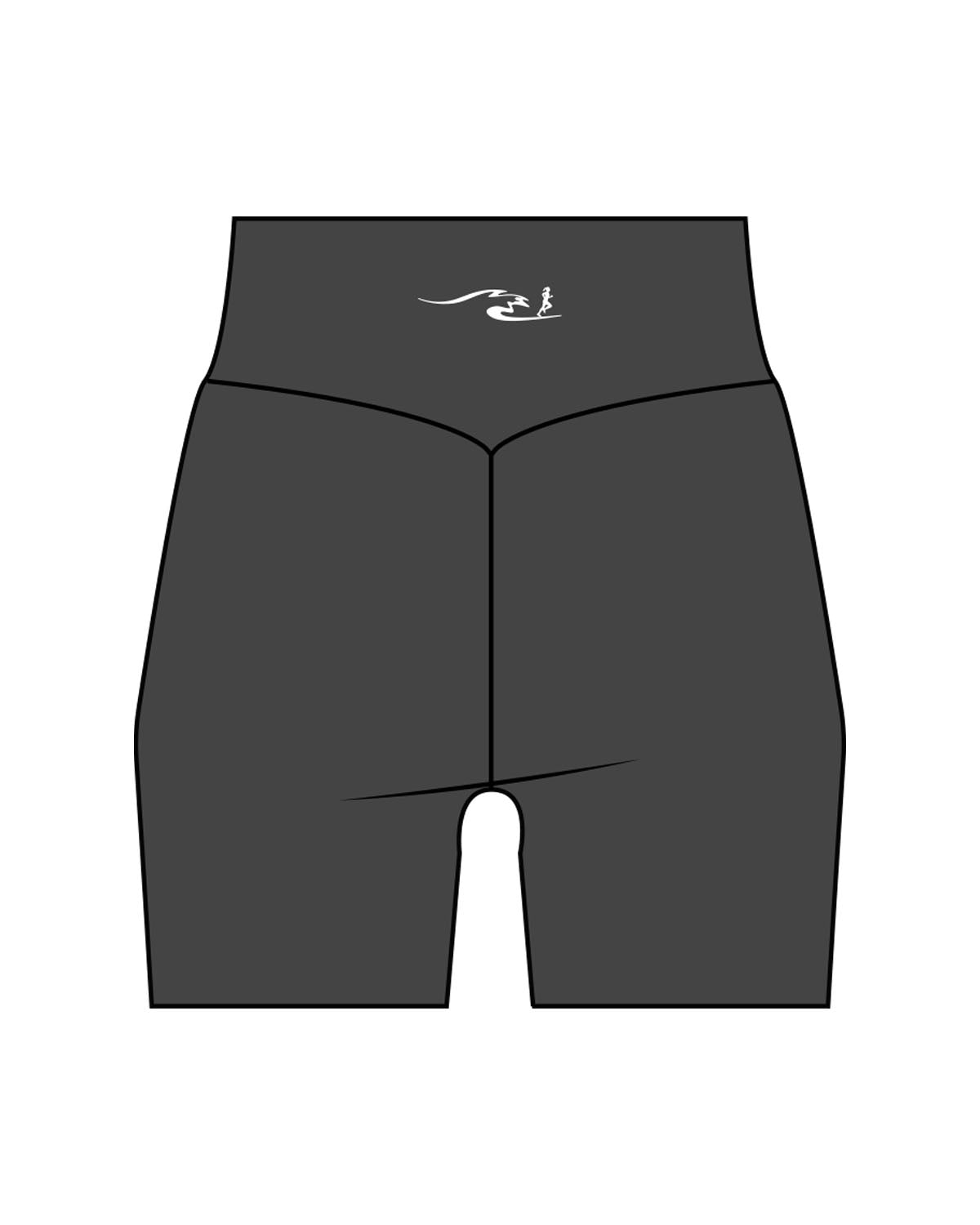 The Basic Short - Pebble - East Coast Performace Running - Back Waistline - Printed - White