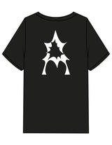 The Mens Heavyweight Tee - Black - Activate House - Center Chest & Center Back - Printed - White