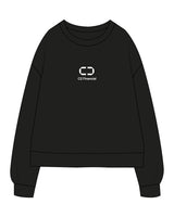 The Mens Crewneck - Black - C2 Financial - Center Chest Stacked - Printed - White
