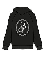 The Mens Hoodie - Black - Onyx & Ivory - Upper Pocket & Back Oval - Printed - Full Color