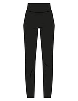 The Basic Legging - Black - Neighborhood Barre - Back Waistline "NB" - Printed - White