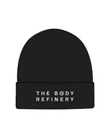 The Beanie - Black - The Body Refinery - Center Stacked - Tone on Tone