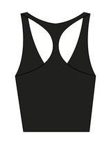 The Racer Tank - Black - Karve - Center Chest Stacked - Printed - White