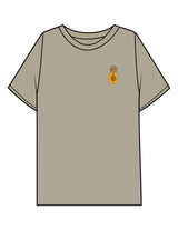 The Mens Boxy Tee - Mushroom - Try Smile Collective - Left Chest & Back Bear - Printed - Full Color