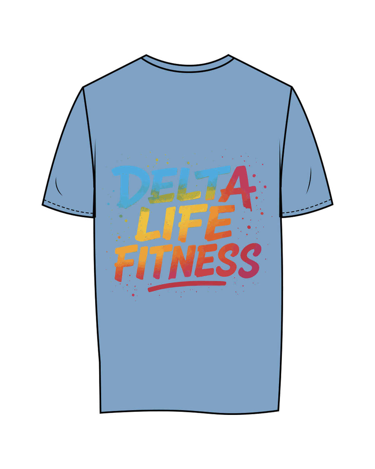 The Womens Tee - Carolina - Delta Fitness - Left Chest & Back Stacked - Printed - Full Color