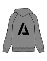 The Womens Hoodie - Shadow - ALTORA - Center Chest & Back Icon - Printed - Black