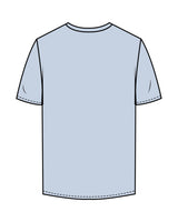 The Mens Tee - Powder - Odyssey Performance - Center Chest Stacked - Printed - White