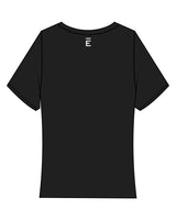 The Baby Tee - Black - ALCHEME - Center Chest & Back Center - White