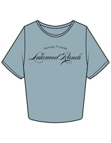 The Crop Tee - Mineral - Mantra - Chest Stacked "LAKEWOOD RANCH" - Printed - Black