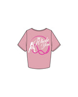 The Crop Tee - Bubblegum - The Whole You Wellness - Left Chest & Back Image - Printed - Full Color