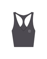 The Racer Tank - Pebble - Evolve Collective - Left Chest - Printed - White