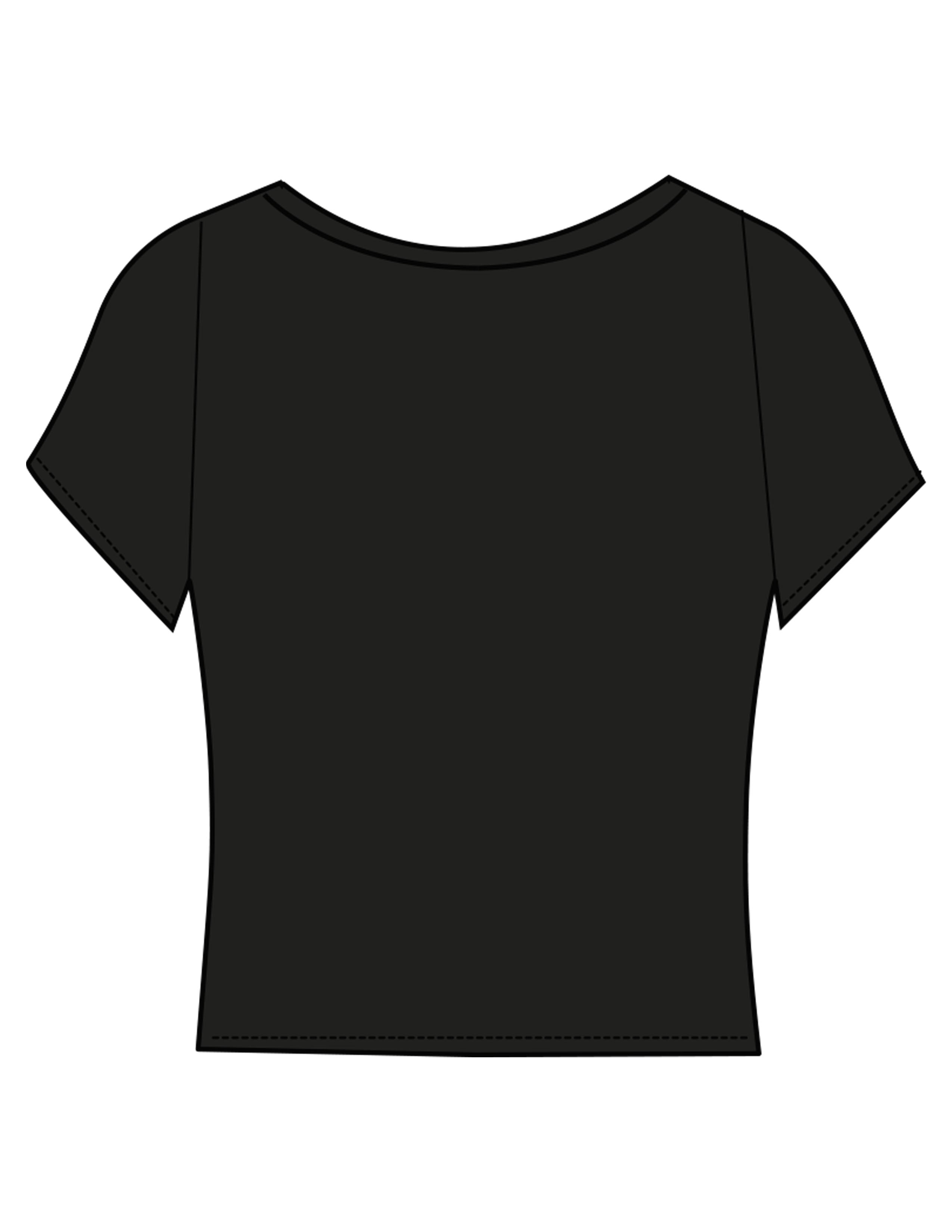 The Sporty Crop Short Sleeve - Black - The Whole You Wellness - Left Chest - Printed - Full Color