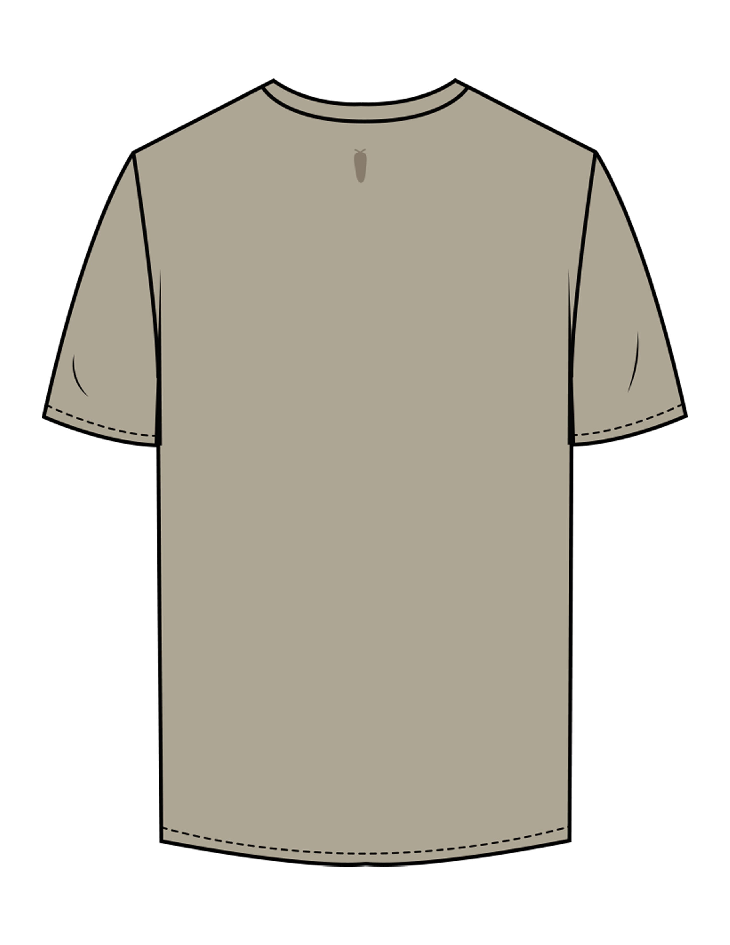 The Mens Tee - Eucalyptus - BlueCarrot - Center Chest & Back Neckline - Printed - Tone on Tone