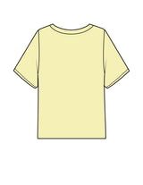 The Midweight Crop Tee - Lemon - Barnes. The Label - Center Chest - Printed - Full Color