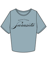 The Crop Tee - Mineral - Mantra - Chest Stacked "SARASOTA" - Printed - Black