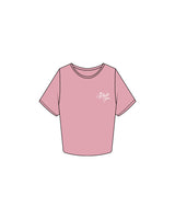 The Crop Tee - Bubblegum - The Whole You Wellness - Left Chest & Back Image - Printed - Full Color