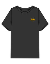 The Mens Heavyweight Tee - Washed Black - ML Contracting LLC - Left Chest & Back Image - Printed - Full Color