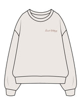 The Mens Crewneck - Bone - SWS - Left Chest - Printed - Brown