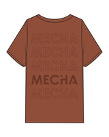 The Mens Heavyweight Tee - Cinnamon - MECHA - Left Chest & Back Stacked - Tone on Tone
