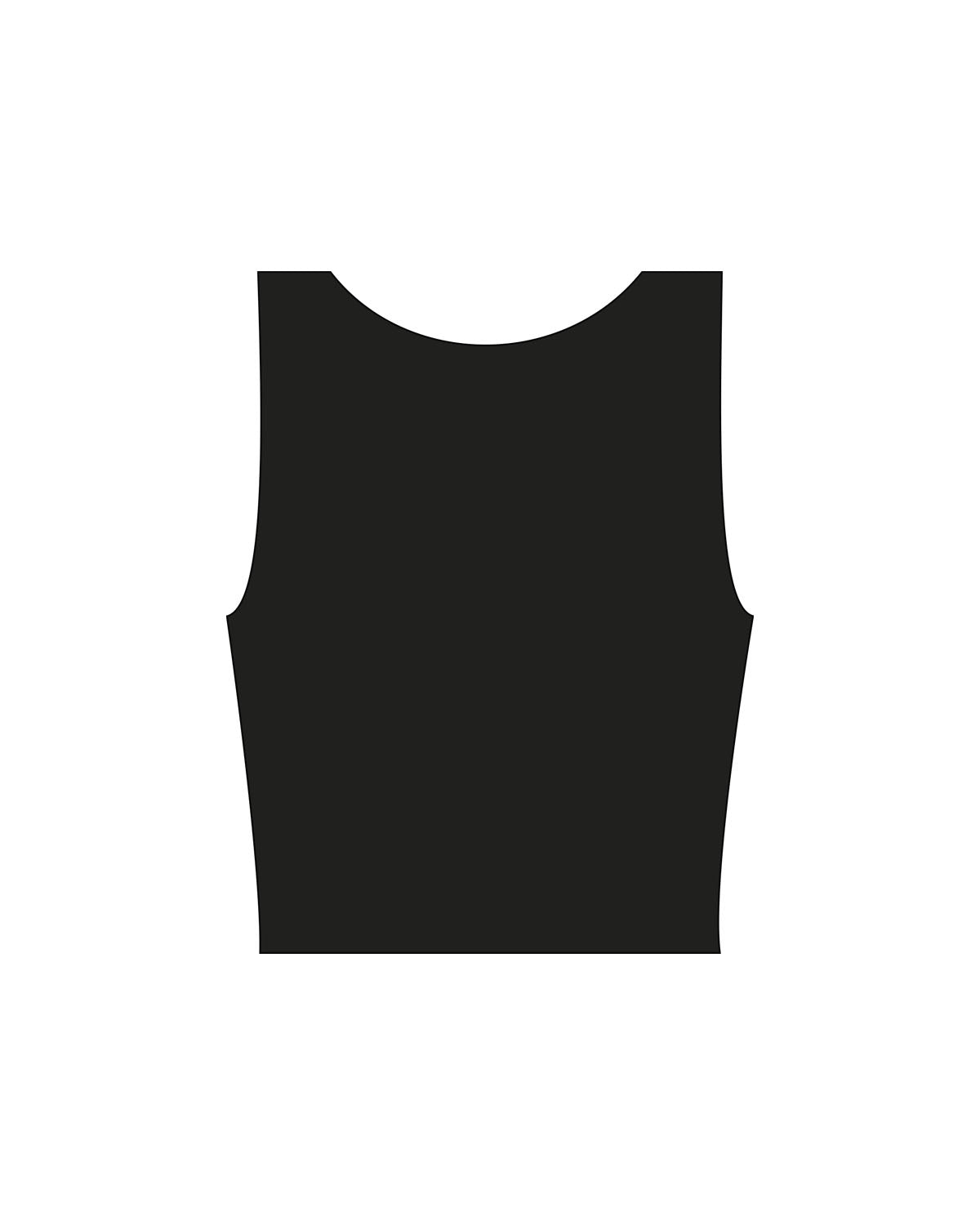 The Square Neck Tank - Black - Platinum Pilates - Center Chest - Printed - White
