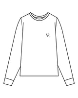 The Mens Long Sleeve - White - Core Reform - Left Chest & Back Stacked - Printed - Black