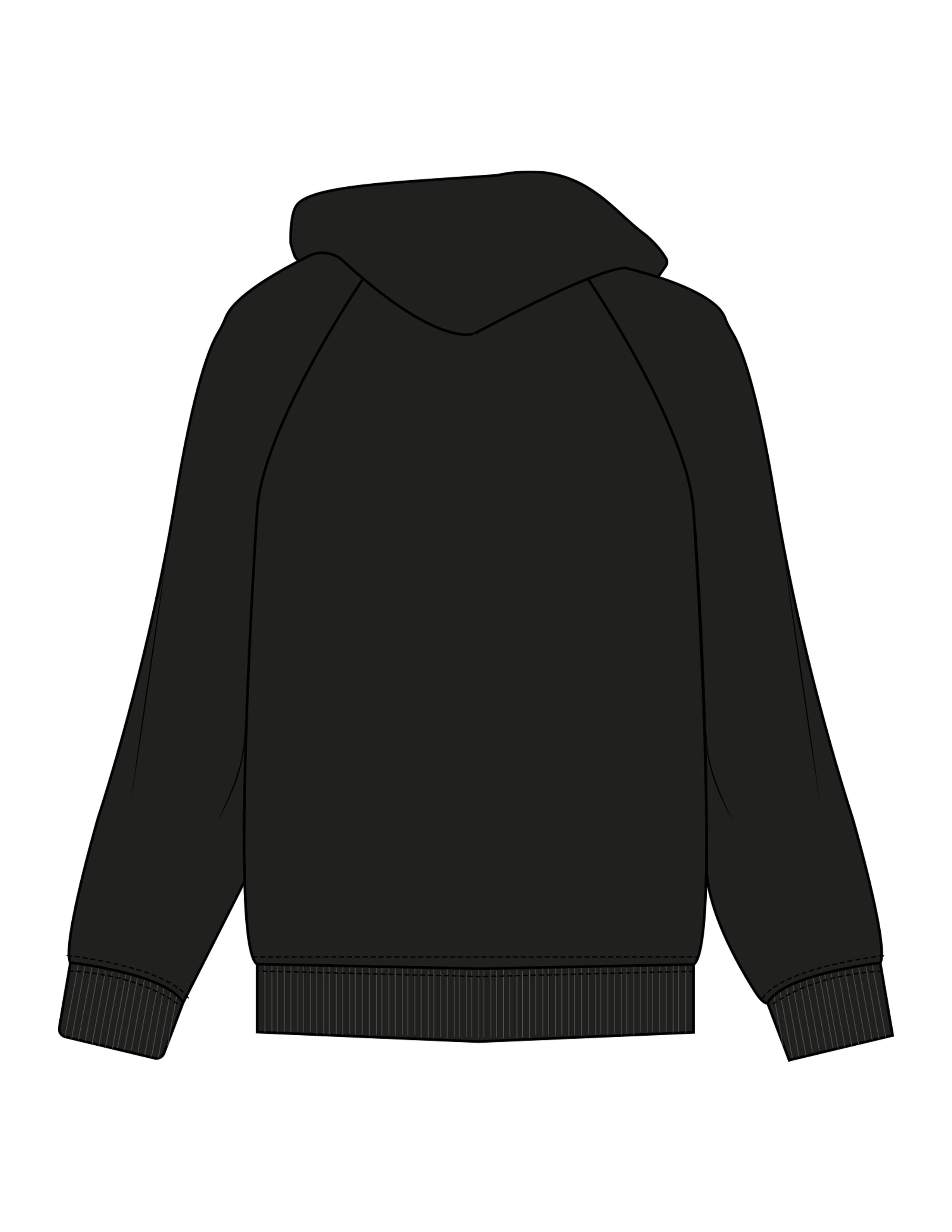 The Womens Zip Hoodie - Black - LVL - Left Chest Layered - Printed - Full Color