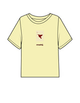 The Midweight Crop Tee - Lemon - Barnes. The Label - Center Chest - Printed - Full Color