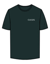 The Mens Tee - Pine Green - OCWC - Left Chest "OASIS" - Printed - White