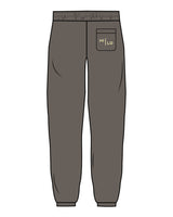 The Mens Sweatpants - Washed Gray - HiLo - Back Left Pocket - Printed - Butter