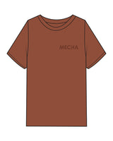 The Mens Heavyweight Tee - Cinnamon - MECHA - Left Chest & Back Stacked - Tone on Tone