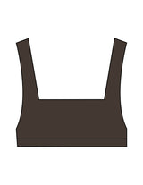 The Box Cut Bra - Cafe - BlueCarrot - Center Back - Printed - White