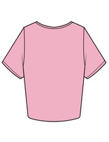 The Crop Tee - Bubblegum - Ignite Barre & Fitness - Center Chest - Printed - Tone on Tone