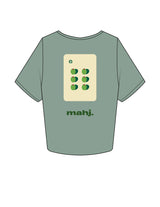 The Crop Tee - Sage - Barnes. The Label - Center Chest - Printed - Full Color