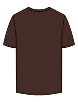 The Mens Tee - Chocolate - OCWC - Chest Stacked - Printed - Off White