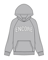 The Womens Hoodie - Storm - enCore Pilates - Center Chest - Printed - Full Color
