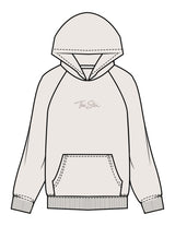 The Womens Hoodie - Bone - The Stu - Center Chest - Printed - Tone on Tone