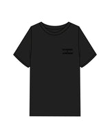 The Womens Heavyweight Tee - Black - Coach Code - Left Chest & Back Round - Tone on Tone