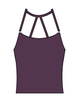 The Womens Sporty Tank - Purple - The Refinery Fitness Studio - Center Back - Printed - White