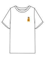 The Mens Heavyweight Tee - White - Try Smile Collective - Left Chest & Back Bear - Printed - Full Color