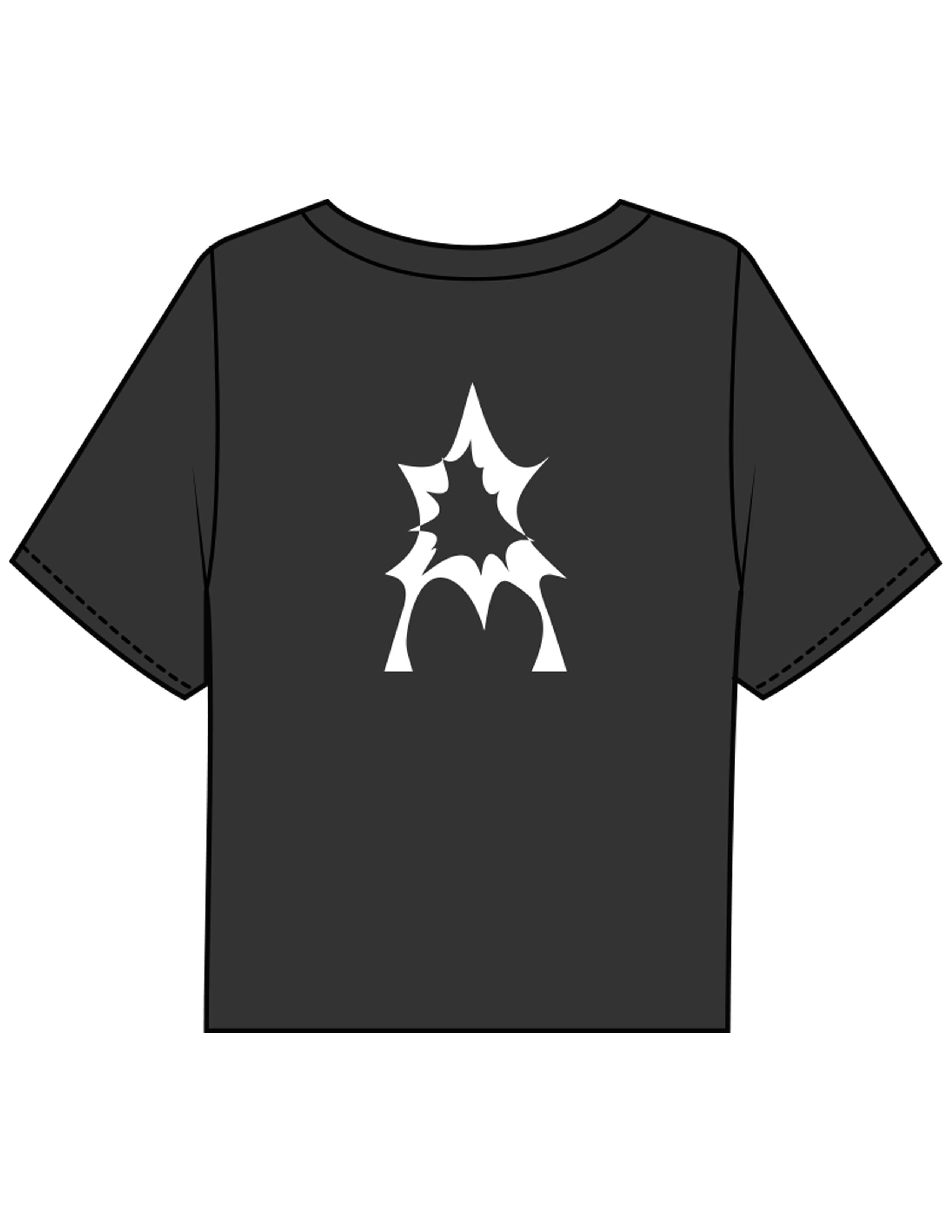 The Boxy Crop Tee - Black - Activate House - Left Chest & Center Back - Printed - White