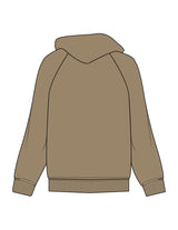 The Mens Hoodie - Sand - SWS - Left Chest - Printed - Off White