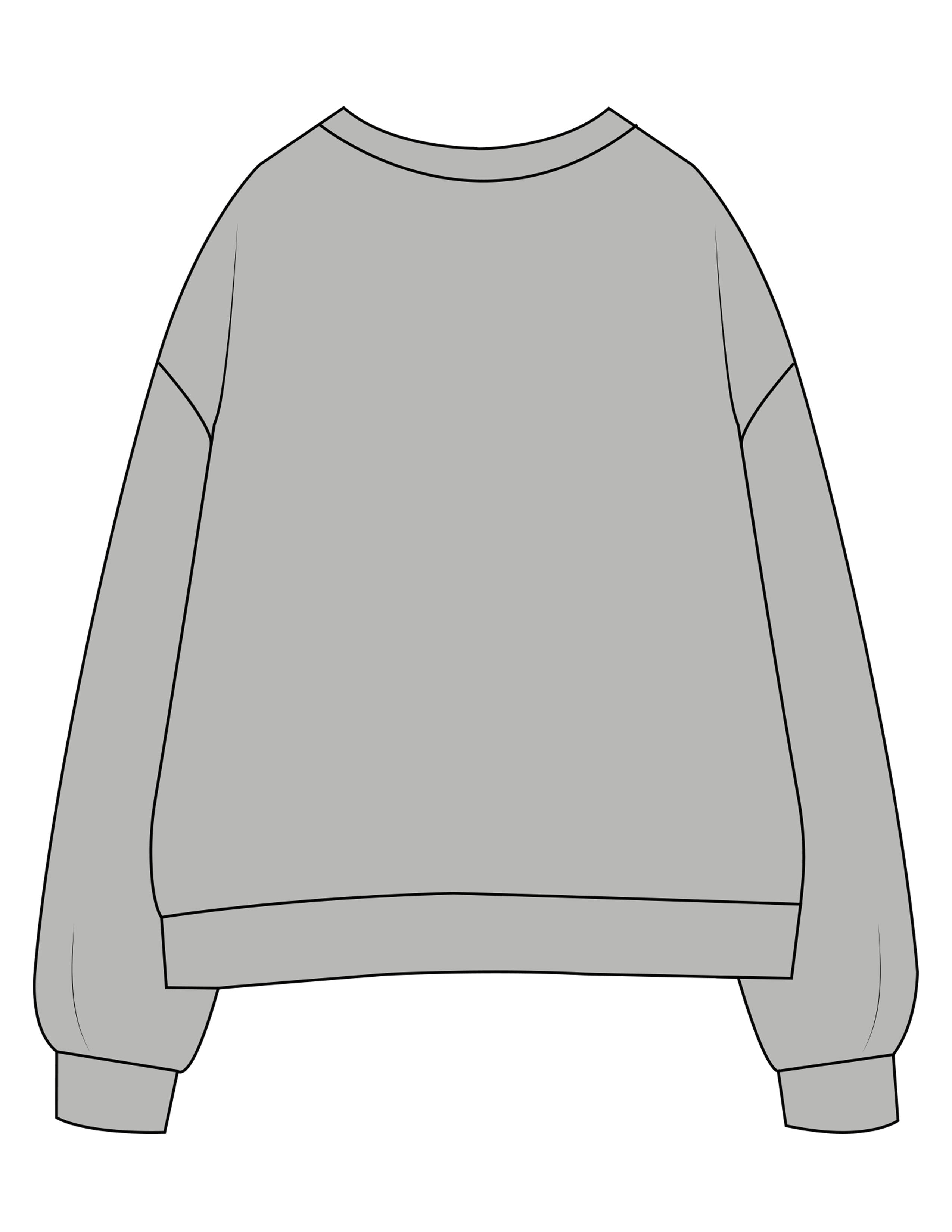The Womens Crewneck - Heather - Barnes. The Label - Left Chest - Printed - Full Color